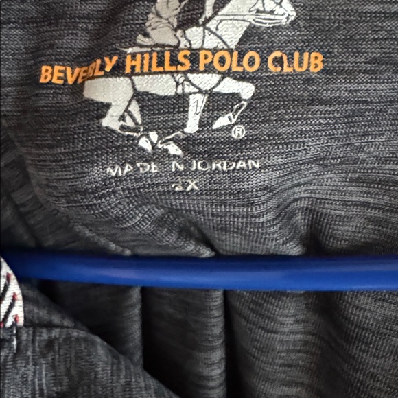 Beverly Hills Polo Club Charcoal Polo Shirt 2X NWOT - Picture 3 of 4